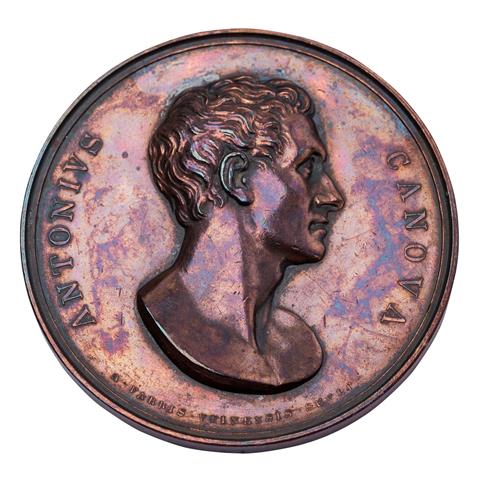 Italien - Kupfermedaille 1827, von Antonio Fabris (1792 –1865),