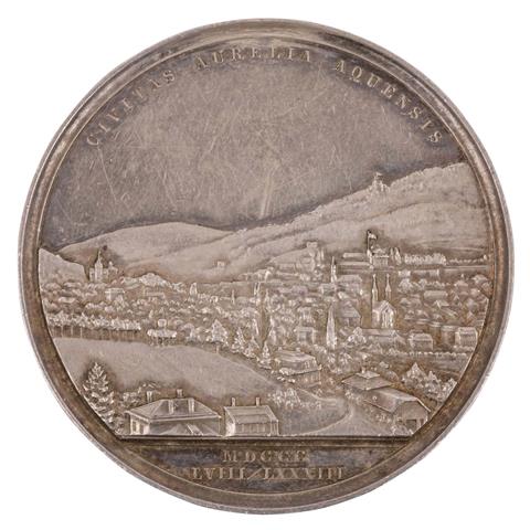 Baden - Silbermedaille 1883, Friedrich I., auf das 25-jährige Jubiläum