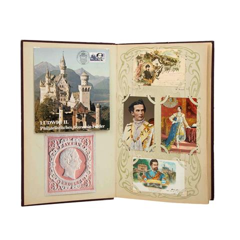 Königreich Bayern - Historisches Postkartenalbum mit Karten aus dem 19. und 20. Jahrhundert