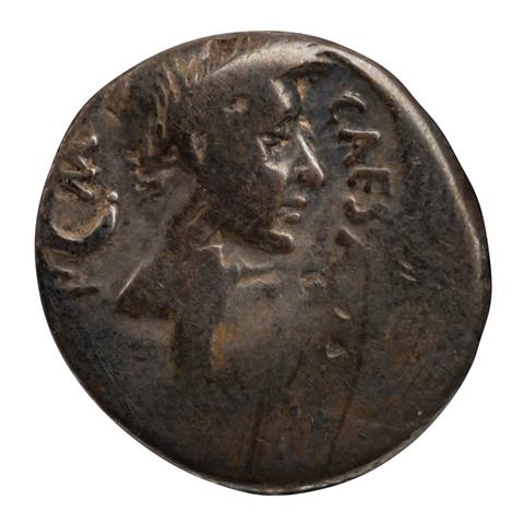 Römische Republik - Denar 44 v.Chr., L. Aemilius Buca,