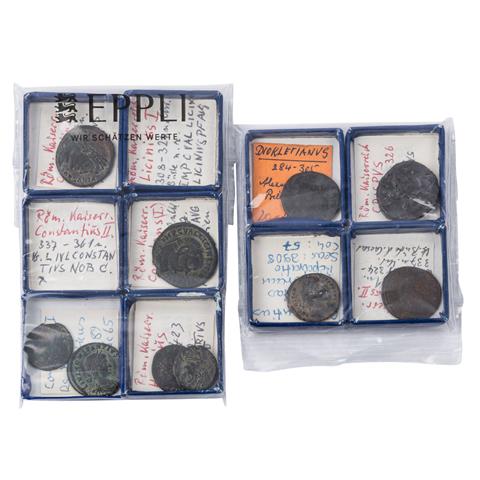 Römische Spätantike 10 Münzen aus dem 4./5.Jh.,