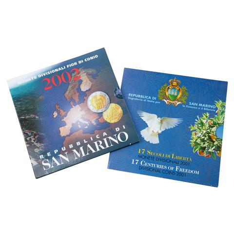 San Marino KMS Lire und Euro -