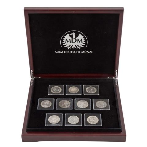 Kleine Sammlung - Deutsches Reich 10 x Silbertaler