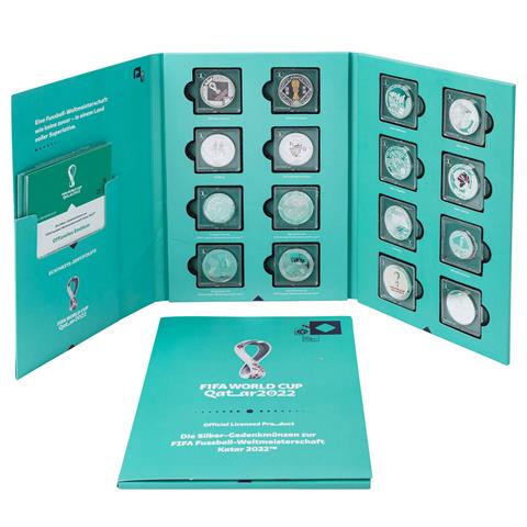 Die Silber-Gedenkmünzen zur FIFA Fussball-WM Katar 2022