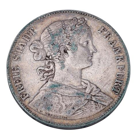 1 x Freie Stadt Frankfurt/Silber - 1 Vereinstaler 1869,
