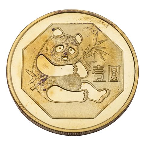 China - Panda 1 Yuan Messing 1983