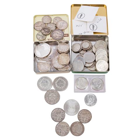 Kl. gemischtes Konvolut - Münzen u.a. aus Schweiz, Österreich, USA, etc.