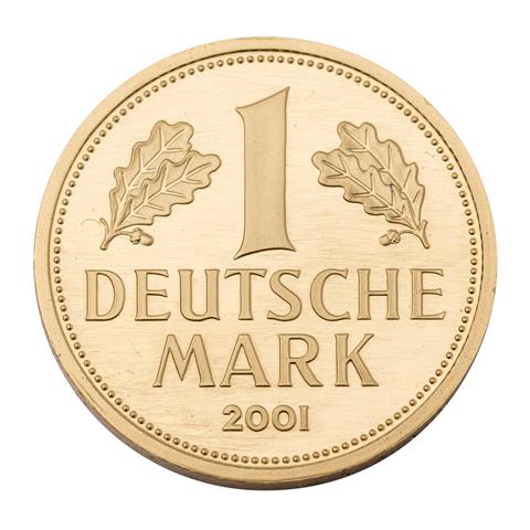 BRD/GOLD - 1 Deutsche Mark 2001 G J.481.