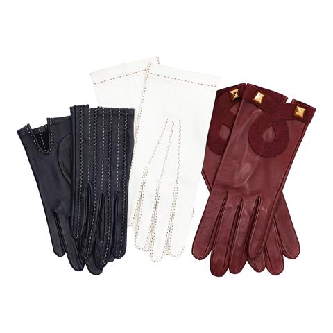 HERMÈS VINTAGE Handschuhe, Gr. 6,5, 7 3/4 und 8.