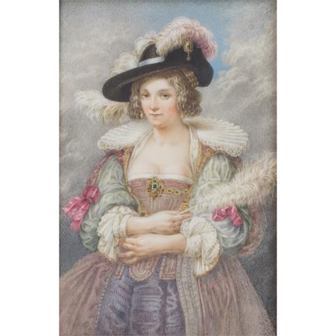 KÜNSTLER DES XX JAHRHUNDERTS "Porträt von Helene Fourment" nach Vorlage von Peter Paul Rubens