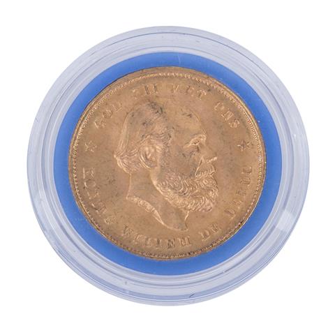 Niederlanden /GOLD - Wilhelm III. 10 Gulden 1885