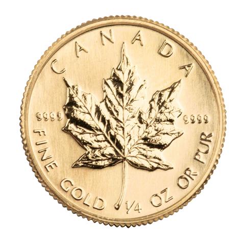 Kanada - 10 Dollars 1986, Maple Leaf, GOLD,