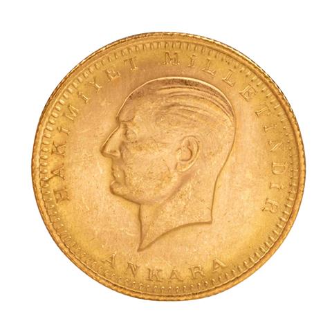 Türkei /GOLD - 100 Piaster Atatürk 1923