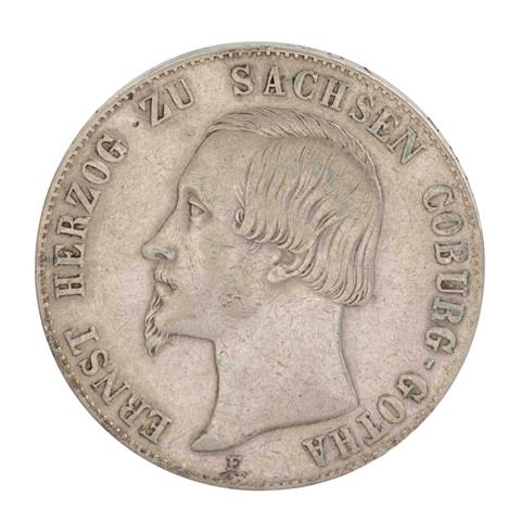 Sachsen-Coburg-Gotha - 1 Taler 1848/F, Herzog Ernst,