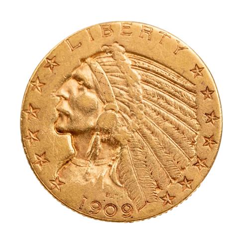 USA /GOLD - 5 $ Indian Head 1909