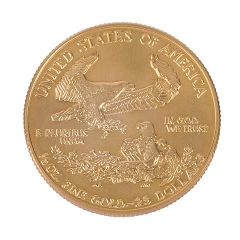 USA /GOLD - 1/2 Unze American Eagle, 25 $ 1986