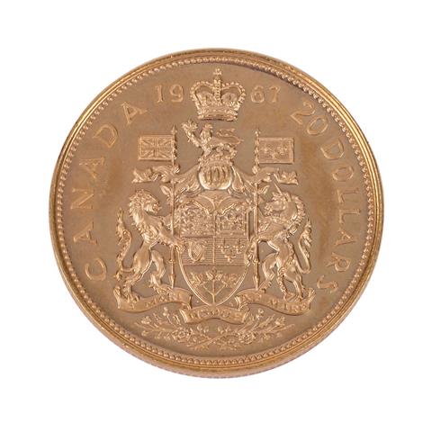Kanada /GOLD - Elisabeth II. 20 $ 1967