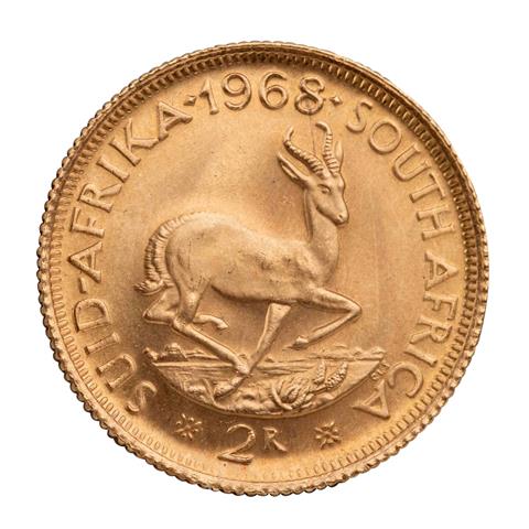 Südafrika /GOLD - 2 Rand 1968