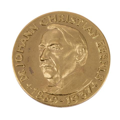 GOLD - Medaille von Dr. Johann Christian Eberle 1869-1937.
