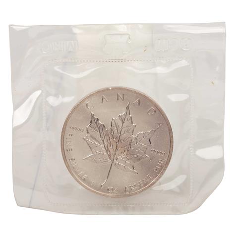 Kanada /SILBER - Elisabeth II. 5$ Maple Leaf 1 oz 1989
