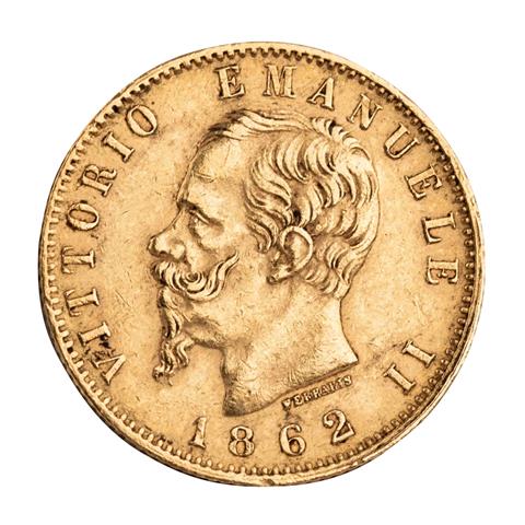 Italien/GOLD - Vittorio Emanuele II. 20 Lire 1862
