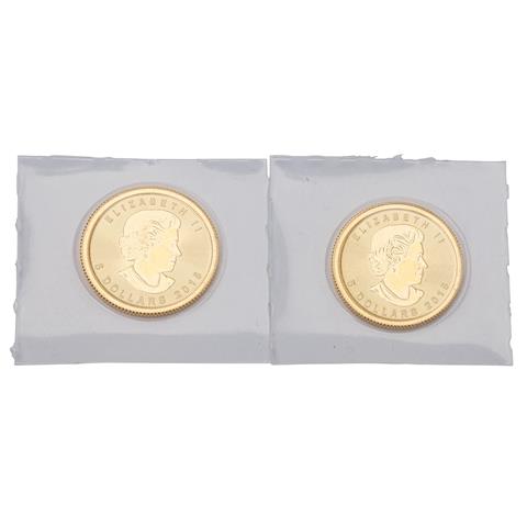Kanada /GOLD - Elisabeth II. 2 x 1/10 oz Maple Leaf 2015