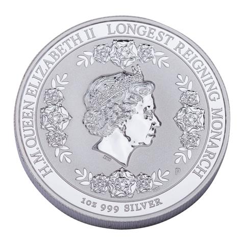 Australien /SILBER - Elisabeth II. 1 $ 'Die am längsten regierende Monarchin' 2015