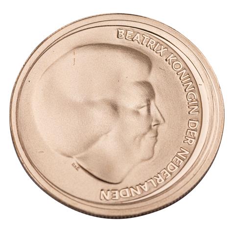 Niederlande/GOLD - 10 Euro 2002 "Königliche Hochzeitsmünze".
