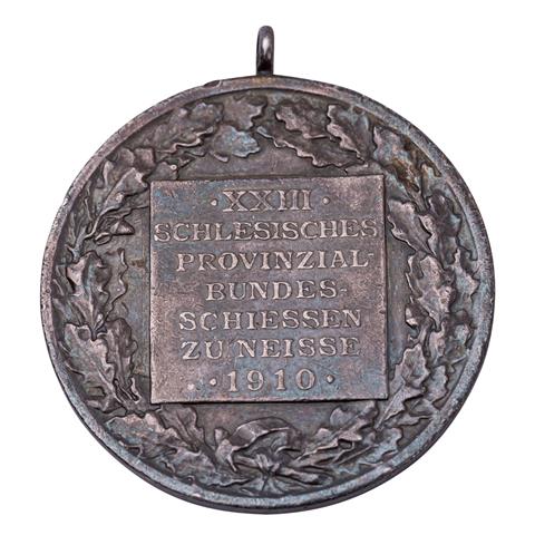 Schlesien - Medaille zum 23. schlesischen Provinzial-Bundesschiessen zu Neisse 1910,