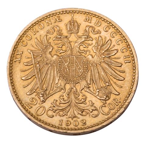 Österreich/GOLD - Franz Joseph I. 20 Kronen 1902