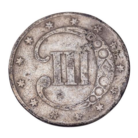 USA/Silber - 3 Cent 1853,