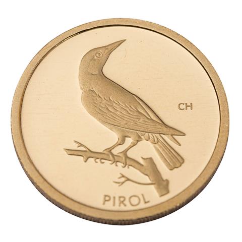 BRD/GOLD - 20 Euro Heimische Vögel - Pirol 2017 zu 1/8 Unze Gold fein, vz +
