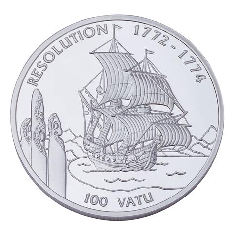 Vanuatu/Republik Blong/ Silber - 100 Vatu Resolution 1996, PP,