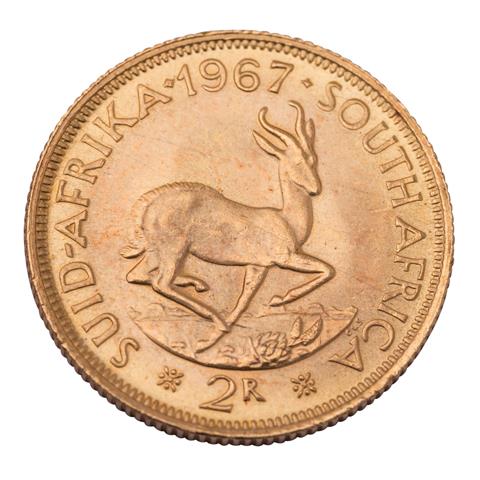 Südafrika /GOLD - 2 Rand 1967,