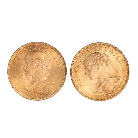 Republik Chile /GOLD - 2x 50 Pesos 1967/68