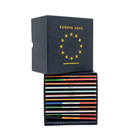 EUROPA-Box 2002 mit 12x KMS à 3,88€ inkl. Silbermedaille