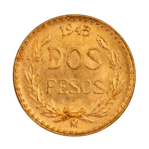 Mexiko /GOLD - Centenarios 2 Pesos 1945