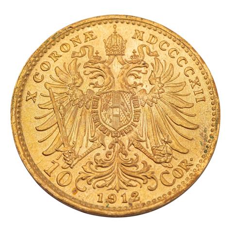Österreich /GOLD - Franz Josef I. 10 Kronen 1912/NP