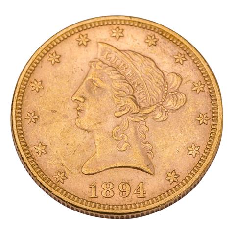 USA /GOLD - 10 $ Eagle Liberty Head 1894
